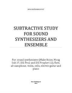 Subtractive study for sound synthesizers and ensemble